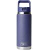 imageYETI Rambler 26 oz Bottle Vacuum Insulated Stainless Steel with Color Matching Straw CapMoon Dust  Textured