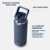 imageYETI Rambler 26 oz Bottle Vacuum Insulated Stainless Steel with Color Matching Straw CapMoon Dust  Textured