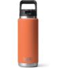 imageYETI Rambler 26 oz Bottle Vacuum Insulated Stainless Steel with Straw Cap Black StoneHigh Desert Clay