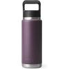 imageYETI Rambler 26 oz Bottle Vacuum Insulated Stainless Steel with Straw Cap Black StoneNordic Purple