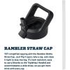 imageYETI Rambler 26 oz Bottle Vacuum Insulated Stainless Steel with Straw Cap Black StoneSeafoam