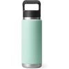 imageYETI Rambler 26 oz Bottle Vacuum Insulated Stainless Steel with Straw Cap Black StoneSeafoam