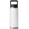 imageYETI Rambler 26 oz Bottle Vacuum Insulated Stainless Steel with Straw Cap Black StoneWhite