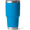 imageYETI Rambler 30 oz Tumbler Stainless Steel Vacuum Insulated with MagSlider Lid Moon DustBig Wave Blue