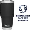 imageYETI Rambler 30 oz Tumbler Stainless Steel Vacuum Insulated with MagSlider Lid Moon DustBlack