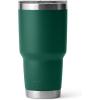 imageYETI Rambler 30 oz Tumbler Stainless Steel Vacuum Insulated with MagSlider Lid Moon DustBlack Forest Green
