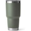 imageYETI Rambler 30 oz Tumbler Stainless Steel Vacuum Insulated with MagSlider Lid Moon DustCamp Green