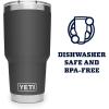 imageYETI Rambler 30 oz Tumbler Stainless Steel Vacuum Insulated with MagSlider Lid Moon DustCharcoal