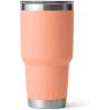 imageYETI Rambler 30 oz Tumbler Stainless Steel Vacuum Insulated with MagSlider Lid Moon DustLow Country Peach