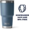 imageYETI Rambler 30 oz Tumbler Stainless Steel Vacuum Insulated with MagSlider Lid Moon DustNordic Blue