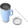 imageYETI Rambler 35 oz Straw Mug Vacuum Insulated Stainless Steel Moon DustBig Sky Blue