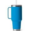 imageYETI Rambler 35 oz Straw Mug Vacuum Insulated Stainless Steel Moon DustBig Wave Blue