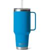 imageYETI Rambler 35 oz Straw Mug Vacuum Insulated Stainless Steel Moon DustBig Wave Blue
