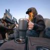 imageYETI Rambler 35 oz Straw Mug Vacuum Insulated Stainless Steel Moon DustBlack Forest Green