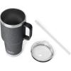 imageYETI Rambler 35 oz Straw Mug Vacuum Insulated Stainless Steel Moon DustBlack StoneTextured