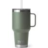 imageYETI Rambler 35 oz Straw Mug Vacuum Insulated Stainless Steel Moon DustCamp Green