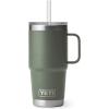 imageYETI Rambler 35 oz Straw Mug Vacuum Insulated Stainless Steel Moon DustCamp Green