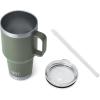imageYETI Rambler 35 oz Straw Mug Vacuum Insulated Stainless Steel Moon DustCamp Green