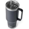 imageYETI Rambler 35 oz Straw Mug Vacuum Insulated Stainless Steel Moon DustCharcoal