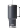 imageYETI Rambler 35 oz Straw Mug Vacuum Insulated Stainless Steel Moon DustCharcoal
