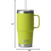 imageYETI Rambler 35 oz Straw Mug Vacuum Insulated Stainless Steel Moon DustChartreuse
