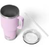imageYETI Rambler 35 oz Straw Mug Vacuum Insulated Stainless Steel Moon DustCherry Blossom  Textured