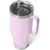 imageYETI Rambler 35 oz Straw Mug Vacuum Insulated Stainless Steel Moon DustCherry Blossom  Textured