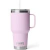 imageYETI Rambler 35 oz Straw Mug Vacuum Insulated Stainless Steel Moon DustCherry Blossom  Textured
