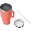 imageYETI Rambler 35 oz Straw Mug Vacuum Insulated Stainless Steel Moon DustCoral