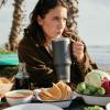 imageYETI Rambler 35 oz Straw Mug Vacuum Insulated Stainless Steel Moon DustDaybreak Yellow