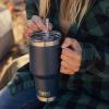 imageYETI Rambler 35 oz Straw Mug Vacuum Insulated Stainless Steel Moon DustHigh Desert Clay