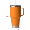 imageYETI Rambler 35 oz Straw Mug Vacuum Insulated Stainless Steel Moon DustKing Crab