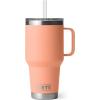 imageYETI Rambler 35 oz Straw Mug Vacuum Insulated Stainless Steel Moon DustLowcountry Peach