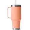 imageYETI Rambler 35 oz Straw Mug Vacuum Insulated Stainless Steel Moon DustLowcountry Peach