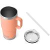 imageYETI Rambler 35 oz Straw Mug Vacuum Insulated Stainless Steel Moon DustLowcountry Peach