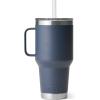 imageYETI Rambler 35 oz Straw Mug Vacuum Insulated Stainless Steel Moon DustNavy