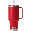 imageYETI Rambler 35 oz Straw Mug Vacuum Insulated Stainless Steel Moon DustRed