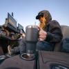 imageYETI Rambler 35 oz Straw Mug Vacuum Insulated Stainless Steel Moon DustReef Blue