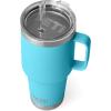 imageYETI Rambler 35 oz Straw Mug Vacuum Insulated Stainless Steel Moon DustReef Blue