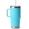imageYETI Rambler 35 oz Straw Mug Vacuum Insulated Stainless Steel Moon DustReef Blue