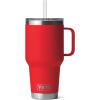 imageYETI Rambler 35 oz Straw Mug Vacuum Insulated Stainless Steel Moon DustRescue Red