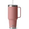 imageYETI Rambler 35 oz Straw Mug Vacuum Insulated Stainless Steel Moon DustSandstone Pink