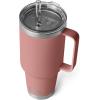 imageYETI Rambler 35 oz Straw Mug Vacuum Insulated Stainless Steel Moon DustSandstone Pink