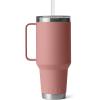 imageYETI Rambler 35 oz Straw Mug Vacuum Insulated Stainless Steel Moon DustSandstone Pink