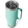 imageYETI Rambler 35 oz Straw Mug Vacuum Insulated Stainless Steel Moon DustSeafoam