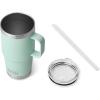 imageYETI Rambler 35 oz Straw Mug Vacuum Insulated Stainless Steel Moon DustSeafoam