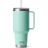 imageYETI Rambler 35 oz Straw Mug Vacuum Insulated Stainless Steel Moon DustSeafoam