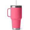 imageYETI Rambler 35 oz Straw Mug Vacuum Insulated Stainless Steel Moon DustTropical Pink