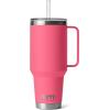 imageYETI Rambler 35 oz Straw Mug Vacuum Insulated Stainless Steel Moon DustTropical Pink