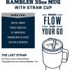 imageYETI Rambler 35 oz Straw Mug Vacuum Insulated Stainless Steel Moon DustTropical Pink